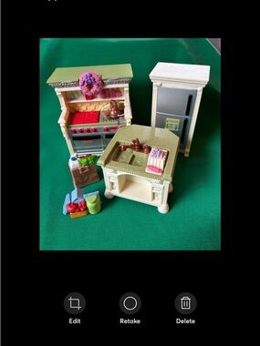 Fisher price loving  family dollhouse KITCHEN FRIDGE STOVE SINK furniture
